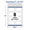 Avery Printable Single Rounded Corner Rectangle Business Cards, Sure Feed Technology, 2" x 3-1/2", Glossy White Cardstock, Print-to-The-Edge, Laser/Inkjet Printable, 80 Total